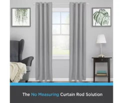 Kenney Vance Fast Fit 5/8" Adjustable Curtain Rod 31 Kenney Vance Fast Fit 5/8" Adjustable Curtain Rod -DHP Sales Store 810679623 A0 09