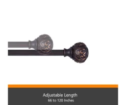 Kenney Carey Fast Fit 5/8" Adjustable Curtain Rod -DHP Sales Store 810679624 A0 04