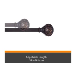 Kenney Carey Fast Fit 5/8" Adjustable Curtain Rod -DHP Sales Store 810679625 A0 04