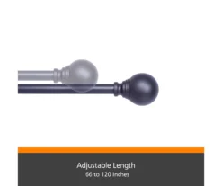 Kenney Dryden Fast Fit 5/8" Adjustable Curtain Rod -DHP Sales Store 810679626 A0 04