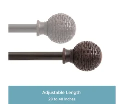 Kenney Ball 5/8" Adjustable Curtain Rod -DHP Sales Store 810679639 A0 04
