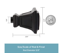 Kenney Seville 5/8" Adjustable Curtain Rod -DHP Sales Store 810679640 A0 03