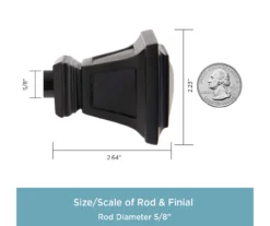 Kenney Seville 5/8" Adjustable Curtain Rod -DHP Sales Store 810679642 A0 03