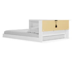 Signature Design By Ashley Piperton White Full Bookcase Storage Bed -DHP Sales Store combo790013 1