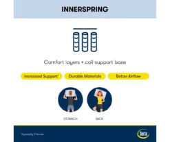 Serta Del Rio California King Firm Mattress & Low Profile Box Spring Set -DHP Sales Store combo830002 combo830004 combo830006 combo830008 combo830010 combo830012 M8 1