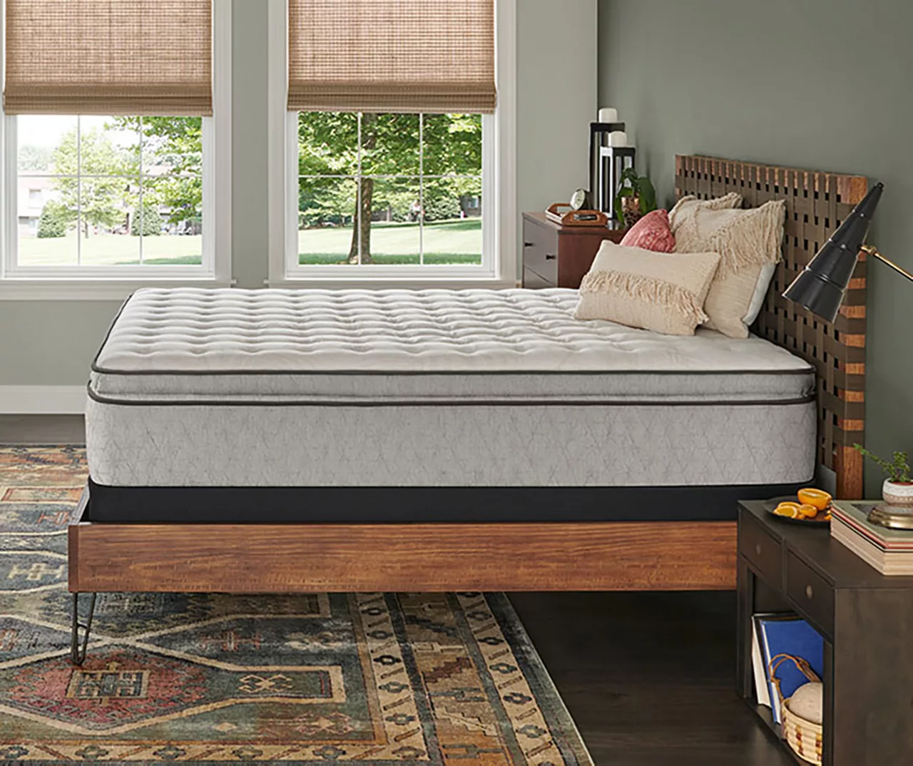Sealy Dean Full Euro Pillow Top Mattress & Low Profile Box Spring Set 4 Sealy Dean Full Euro Pillow Top Mattress & Low Profile Box Spring Set - Image 2