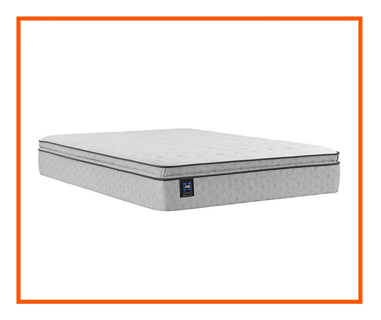 Sealy Dean California King Euro Pillow Top Mattress & Low Profile Box Spring Set 6 Sealy Dean California King Euro Pillow Top Mattress & Low Profile Box Spring Set - Image 4