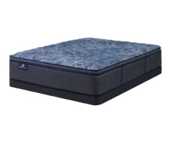 Serta Perfect Sleeper Oasis Sleep 14.5" Queen Medium Pillow Top Mattress & Low Profile Box Spring Set