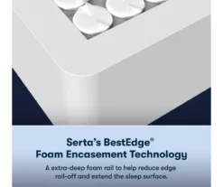 Serta Perfect Sleeper Pacific Peace Hybrid 12" Full Firm Mattress & Low Profile Box Spring Set -DHP Sales Store combo980042 5