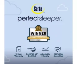 Serta Perfect Sleeper Pacific Peace Hybrid 12" Queen Firm Mattress & Box Spring Set -DHP Sales Store combo980043 10