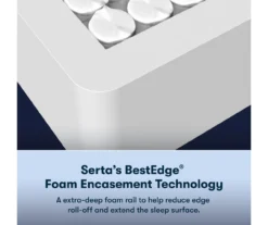 Serta Perfect Sleeper Pacific Peace Hybrid 12" King Firm Mattress & Low Profile Box Spring Set -DHP Sales Store combo980046 5