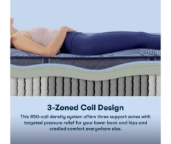 Serta Perfect Sleeper Pacific Peace Hybrid 12" Twin XL Medium Mattress & Low Profile Box Spring Set -DHP Sales Store combo980052 7