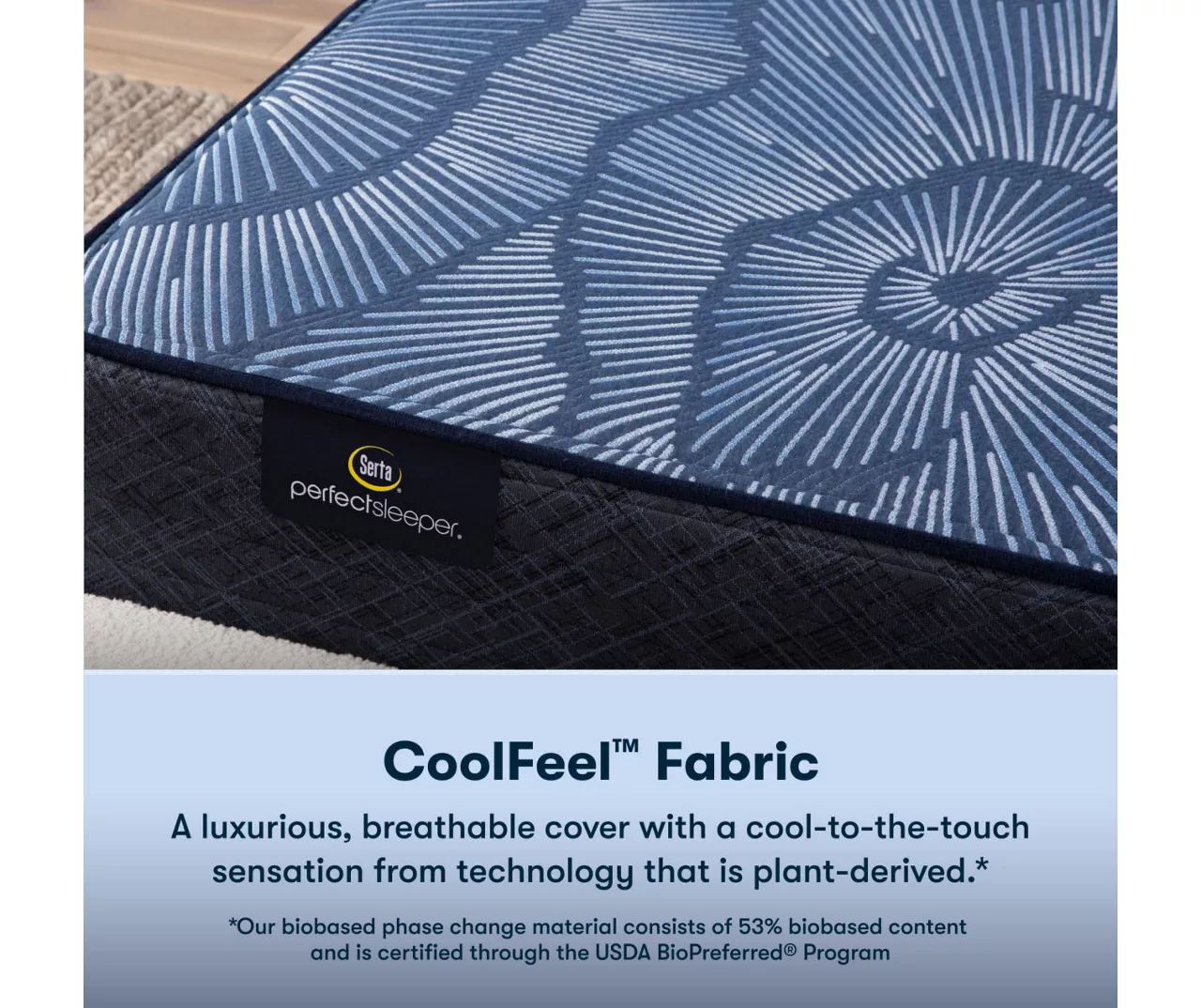 Serta Perfect Sleeper Pacific Peace Hybrid 12" Queen Medium Mattress & Box Spring Set 7 Serta Perfect Sleeper Pacific Peace Hybrid 12" Queen Medium Mattress & Box Spring Set - Image 5