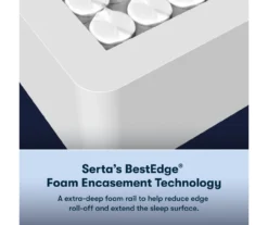 Serta Perfect Sleeper Radiant Rest Hybrid 14" Twin Plush Mattress & Low Profile Box Spring Set -DHP Sales Store combo980062 5