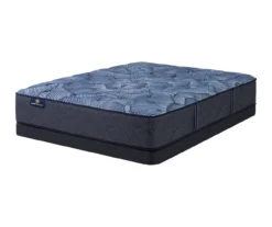 Serta Perfect Sleeper Oasis Sleep 13.25" Queen Plush Mattress & Low Profile Box Spring Set