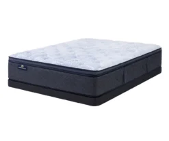 Serta Perfect Sleeper Nurture Night 14.5" Twin XL Plush Pillow Top Mattress & Low Profile Box Spring Set