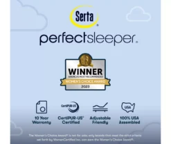 Serta Perfect Sleeper Nurture Night 14.5" Full Plush Pillow Top Mattress & Low Profile Box Spring Set -DHP Sales Store combo980126 10