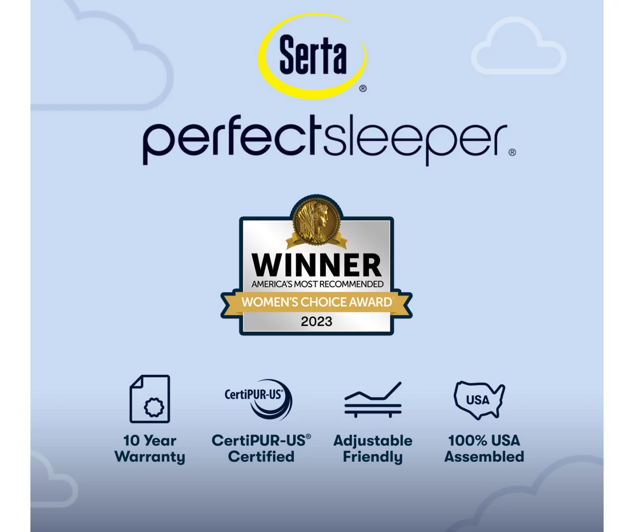 Serta Perfect Sleeper Nurture Night 13.5" Twin Medium Mattress & Box Spring Set 13 Serta Perfect Sleeper Nurture Night 13.5" Twin Medium Mattress & Box Spring Set - Image 11