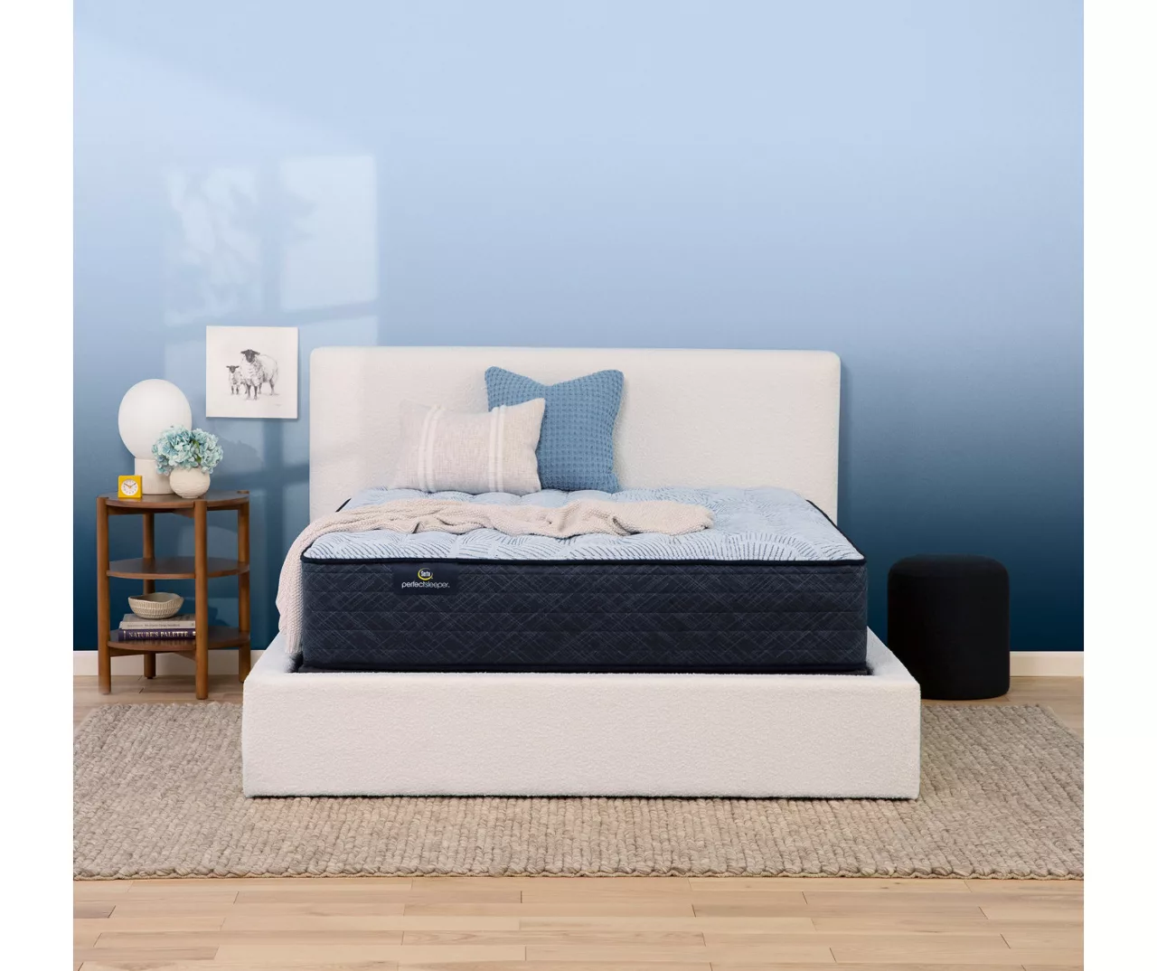Serta Perfect Sleeper Nurture Night 13.5" Queen Medium Mattress & Low Profile Box Spring Set 4 Serta Perfect Sleeper Nurture Night 13.5" Queen Medium Mattress & Low Profile Box Spring Set - Image 2
