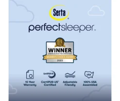 Serta Perfect Sleeper Nurture Night 13.5" King Plush Mattress & Box Spring Set -DHP Sales Store combo980153 10