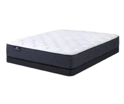 Serta Perfect Sleeper Midsummer Nights 10.5" Twin Plush Mattress & Low Profile Box Spring Set