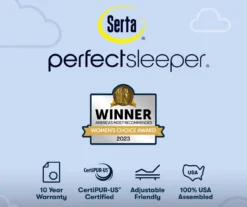 Serta Perfect Sleeper Midsummer Nights 10.5" Queen Plush Mattress & Box Spring Set -DHP Sales Store combo980163 7