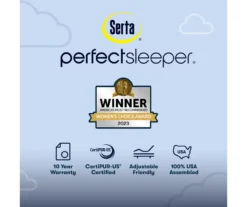 Serta Perfect Sleeper Midsummer Nights 10.5" California King Firm Mattress & Low Profile Box Spring Set 20 Serta Perfect Sleeper Midsummer Nights 10.5" California King Firm Mattress & Low Profile Box Spring Set -DHP Sales Store combo980180 7
