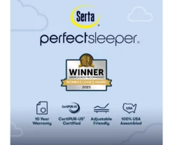Serta Perfect Sleeper Midsummer Nights 11" California King Plush Euro Top Mattress & Low Profile Box Spring Set -DHP Sales Store combo980192 7